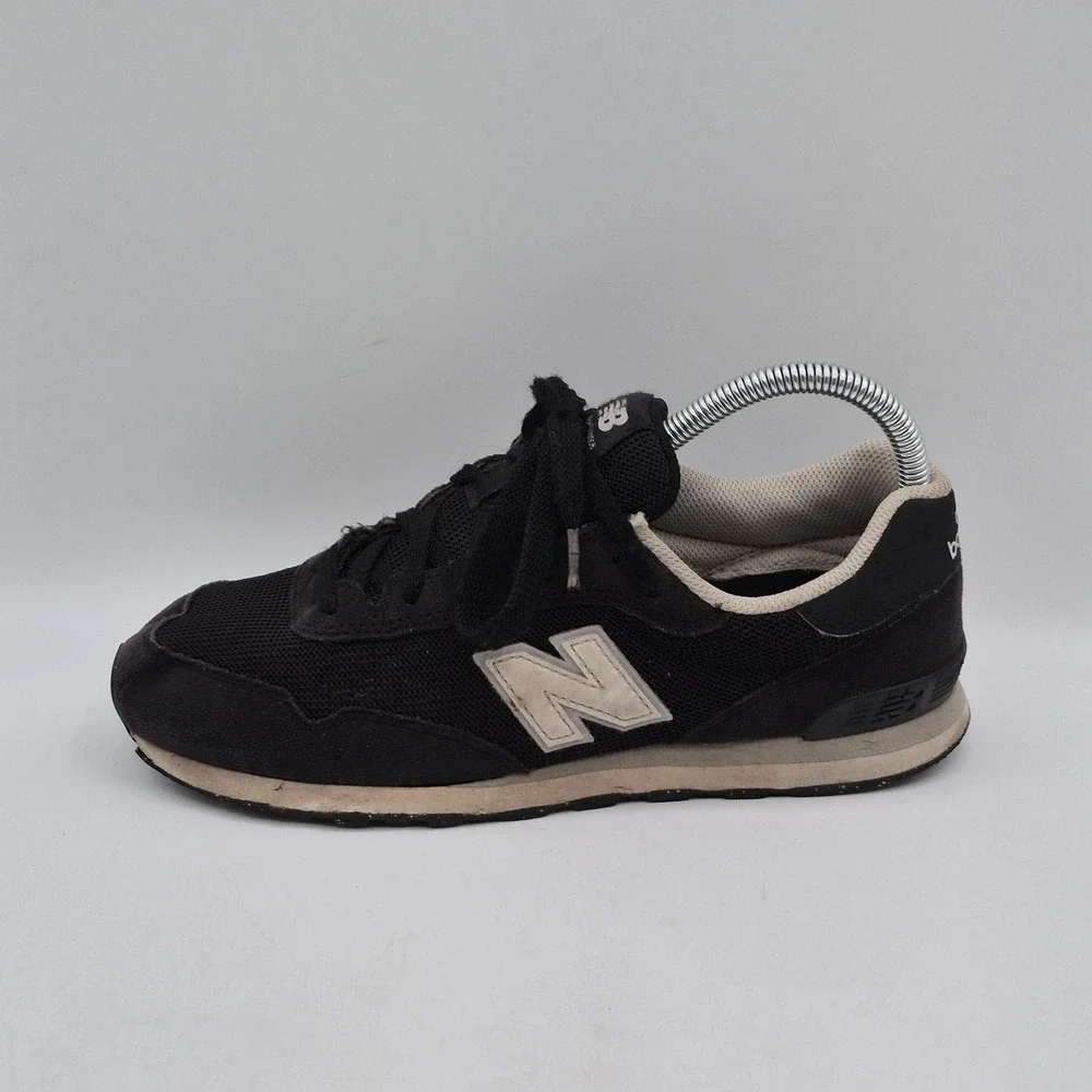 New Balance 515 Shoes Boys Size 5 Black Suede Mesh Running Sneakers GC515BLK